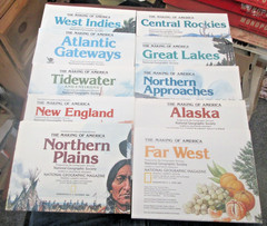 Vintage 1980s National Geographic Map The Making of America Lot of 15 Excellent