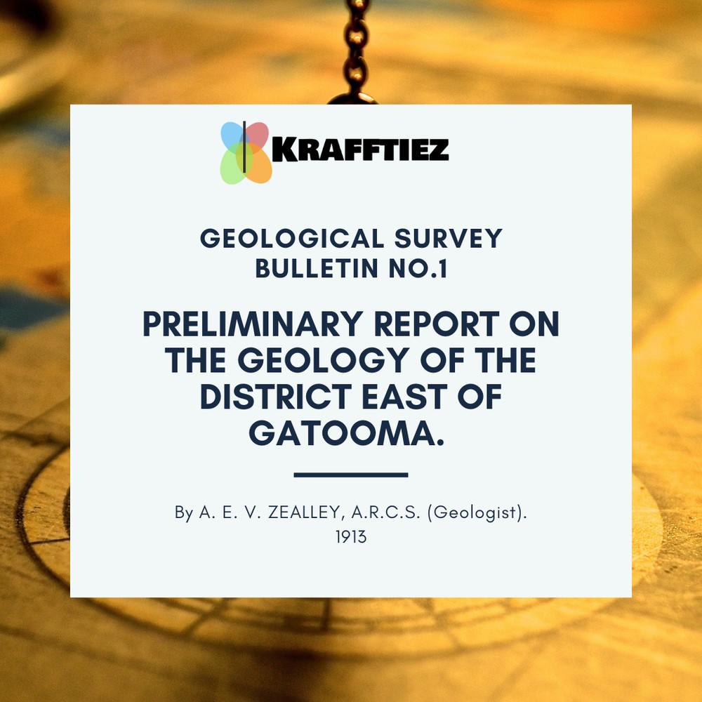 Southern Rhodesia Geological Survey Bulletin No. 1 (1913) – Digital Files (.TIF)