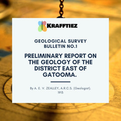 Southern Rhodesia Geological Survey Bulletin No. 1 (1913) – Digital Files (.TIF)