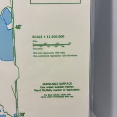 17″ x 22″ Rand McNally Markable Map of Europe and Outline Two-Sided Pre-owned