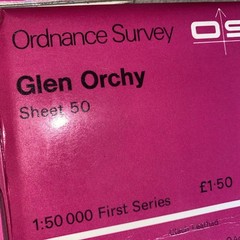 Ordinance Survey OS Maps Scotland Scottish Joblot x7 Plastic Cover Skye Oban
