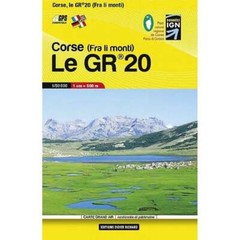 Corsica / Corse France Le GR20 Pocket Route Map – hiking walking holiday 1:50K
