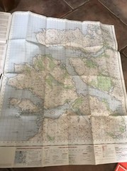 ORDNANCE SURVEY ONE INCH MAP SHEET 45 SOUND OF MULL 1& South Skye & Arisaig