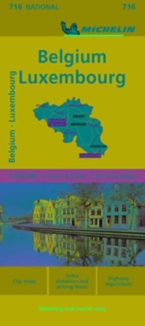 Belgium & Luxembourg – Michelin National Map 716 by Michelin (Sheet map, folded)