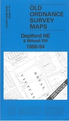 Deptford NE & Millwall SW 1868-94 London Large Scale 11.10 by Pamela Taylor