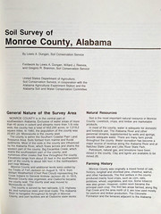 Monroe County Alabama Soil Survey USDA 1986 Maps Charts