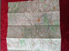 IGN France Carte Touristique 103 Île-de-France Champagne Map Vintage 1980s