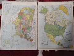 Arabic Atlas Book Full of World Maps Asia Middle East الأطلس العربي 1968 خرائط
