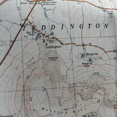BREDON Ordnance Survey First Series Sheet SO93 1:25,000 1952 rev 1973 Kemerton