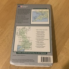 Ordnance Survey Travel Map Road 7 South West England & South Wales OS Route Plan