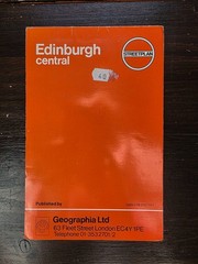 Edinburgh central Streetplan with places of interest Geographia map