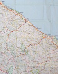 GeoCenter Euro Map No.6: Italy, Adriatic Coast & Umbria • Scale – 1: 200,000.