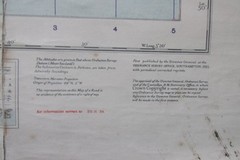 England – South West Military Edition cloth Map – Restricted – 1939.
