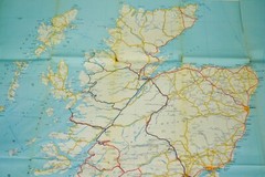 Vintage Geographers A Z Road Map Great Britain Reversible