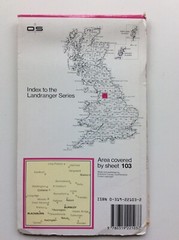Ordnance Survey Landranger Map No 103 Blackburn, Burnley Area