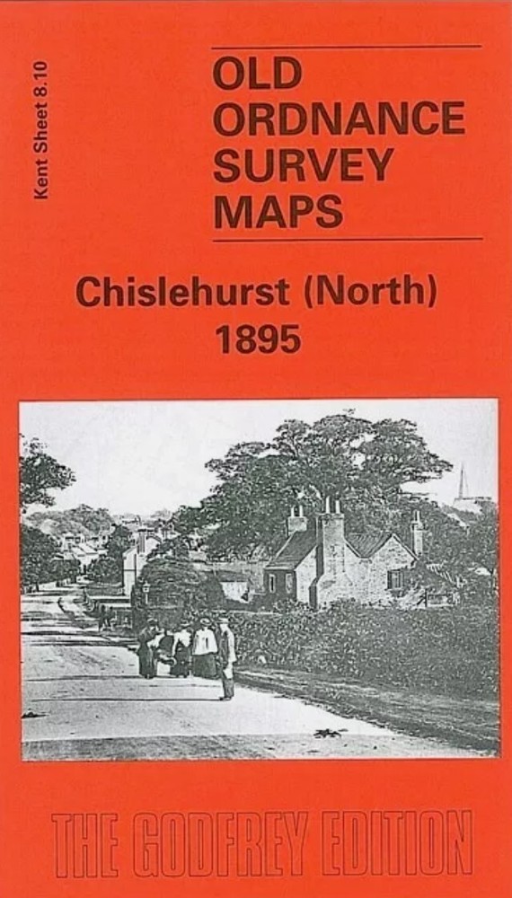 MAP OF Chislehurst (North) 1895 Kent Sheet 8.10 by John W Brown NEW