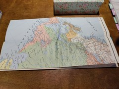 Bartholomew CANADA World Travel Map Folding Large Fold Out