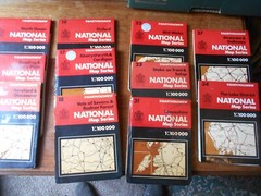Bartholomew National Map series scale 1:100000 GC extra added as and when