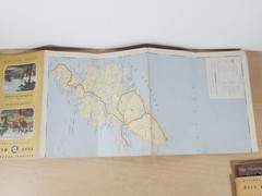 Vtg National Benzole Maps Scotland England Edinburgh Royal Mile Guide 1950s