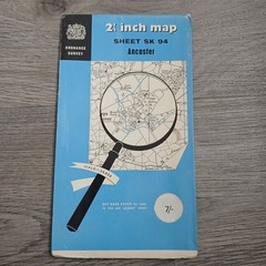 Vintage Ordnance Survey Maps SK83 SK84 SK85 SK86 SK94 2.5 Inch East Midlands Lot