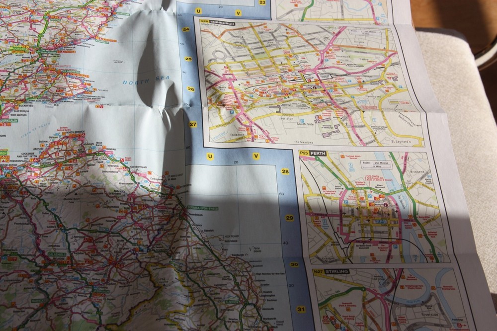 OS Tour Map SCOTLAND – Ordnance Survey – Campervan Trip Plan 1:500 000 Scale