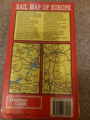 VINTAGE THE THOMAS COOK RAIL MAP OF EUROPE 1983. EXCELLENT CONDITION