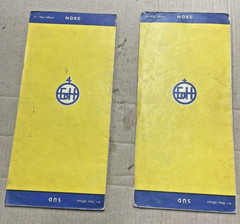 Original old 2x Norwegian Maps, see pictures