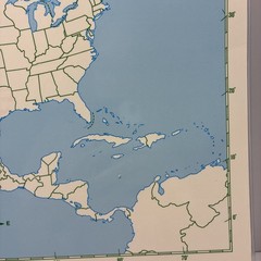 17″ x 22″ Rand McNally Markable Map of North America Two-Sided Pre-owned
