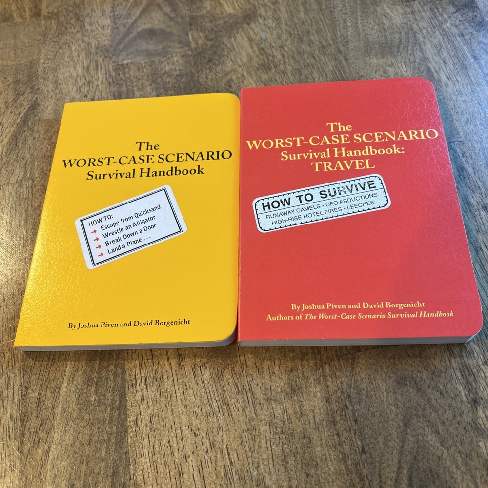 The Worst Case Scenario Survival Handbook + Travel Edition – 2 BOOK SET / NEW