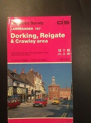 Ordnance Survey Map 187 Dorking Reigate
