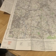 Ordnance Survey One Inch Map Sheet 103 Doncaster 1968 OS Vintage Map