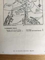 1960 AA ( Automobile Association ) Day Drives Brighton And District