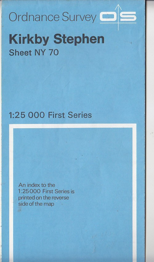 Ordnance Survey – OS 1:25,000 First Series Map Sheet NY 70 Kirkby Stephen