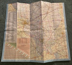 1985 1986 Illinois official highway state road map