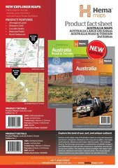 Hema Australia ROAD & TERRAIN Map 2ND EDITION CAMPING TOURING 4WD TRAILS Maps