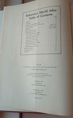 Vintage Encyclopedia Britannica World Atlas 1949 Hammond maps oversized book