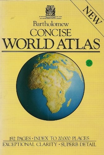Concise World Atlas by John Bartholomew and Son Hardback Book The Fast Free