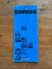 Map Of Torino (Turin) 1983 (German)