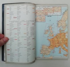 Kummerly & Frey Europe Road Atlas No.73 With Illustrated Vinyl Cover Vintage