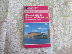 Gloucester Forest of Dean. Ordnance Survey map. Landranger 162 . Walking map.