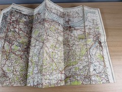 New Popular Edition 1″ London S.W and S.E 170 171 Ordinance Survey Maps c.1940s