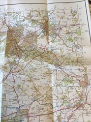 1998 Ordnance Survey Landranger Map 104 Leeds & Bradford (inc Harrogate & Ilkley