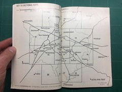 Ed J Burrow Derby Reference Map circa 1972