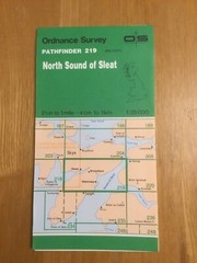 1974 Ordnance Survey Pathfinder Map 219 NG 61/71 North Sound of Sleat