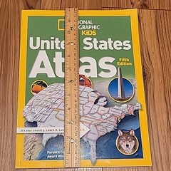 National Geographic Student World Atlas & Kids United States Atlas Book Lot Of 2