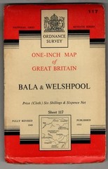 National Grid Seventh Series Sheet 117 Bala & Welshpool : Ordnance Survey