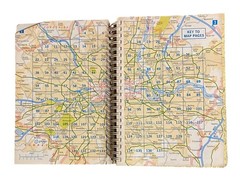 Vintage Maps London England Spiral Bound Book Ephemera Crafts Art Projects Reuse
