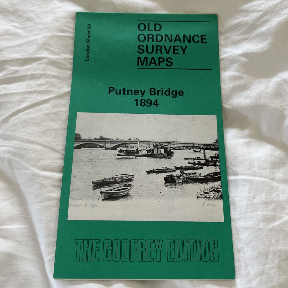 Old Ordnance Survey Reprint. London Sheet 99. Putney Bridge. 1894