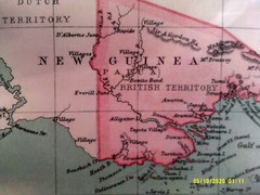 Antique Map. QUEENSLAND and BRITISH NEW GUINEA. Pub’d Bartholomew. c1909. VG.