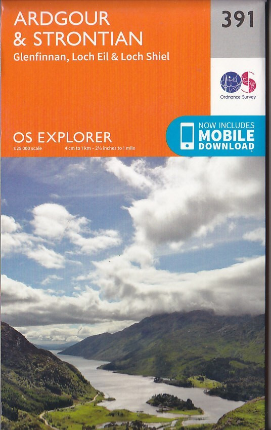 Ordnance Survey Explorer Map 1:25,000 391 Ardgour & Strontian (CURRENT)